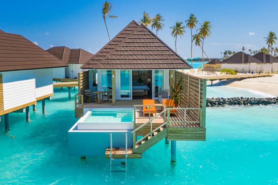 Overwater bungalows with private pool Olhuveli Maldives Maldives