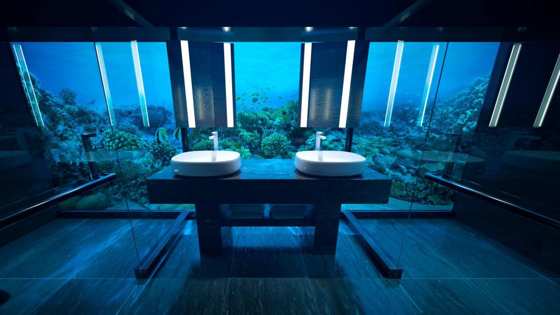 Undersea villa’s bathroom